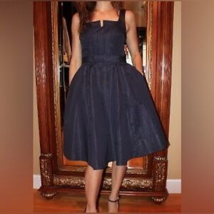 Isaac Mizrahi for Target Fit and Flare Cocktail Dress Size 6 Black